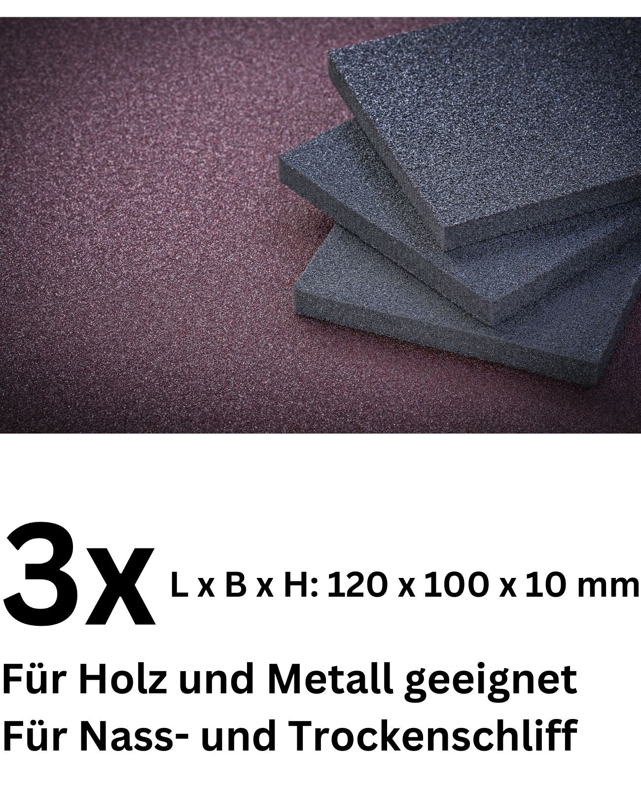Schleifschwamm Schleifblock Schleifklotz Schleifpad Schleifmatten Holzschwamm 3x