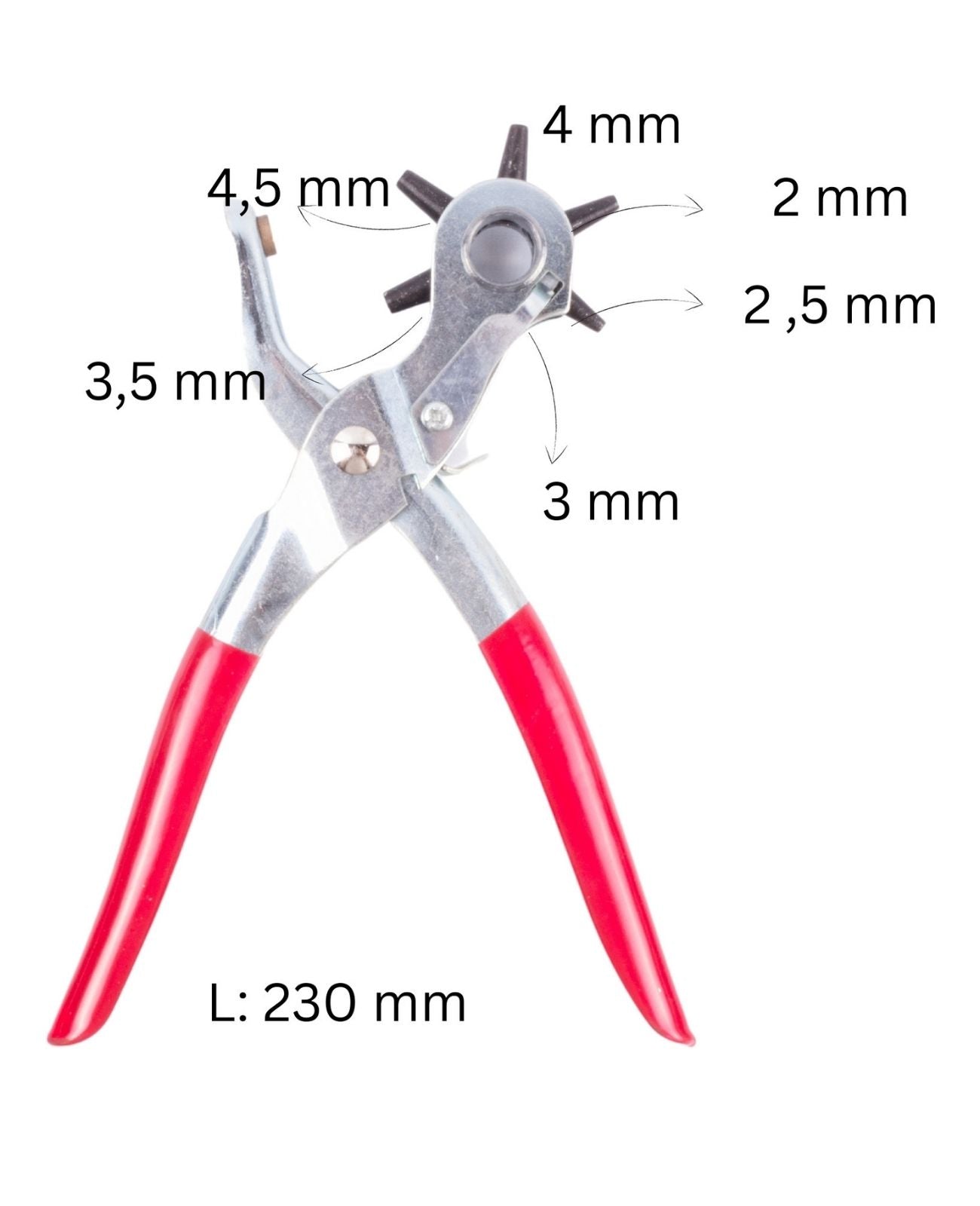 Lochzange Druckknopfzange Ösenzange 3 tlg. Loch und Nieten Zangen Set