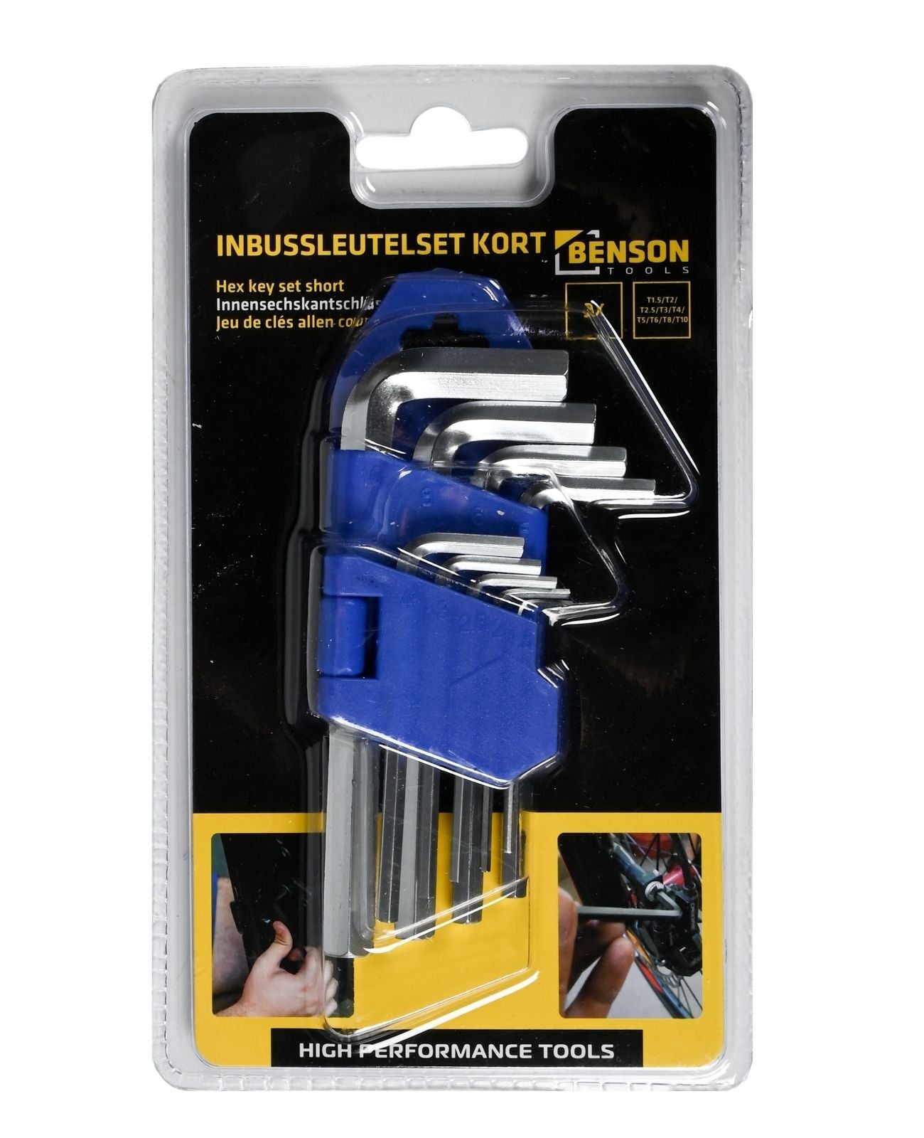 Innensechskant Innensechskantschlüssel Satz 1,5-10mm kurz 9-teilig