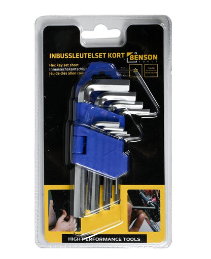 Innensechskant Innensechskantschlüssel Satz 1,5-10mm kurz 9-teilig