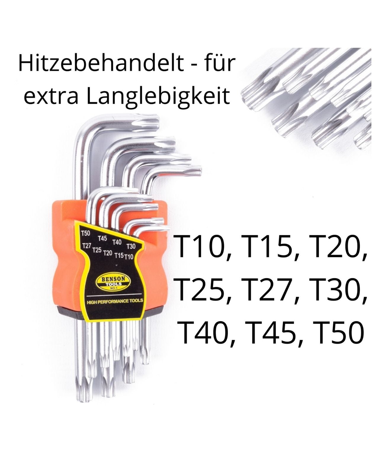 Sechsrund Winkelschlüssel Set Sechskant Schlüssel Satz 9tlg T10 - T50