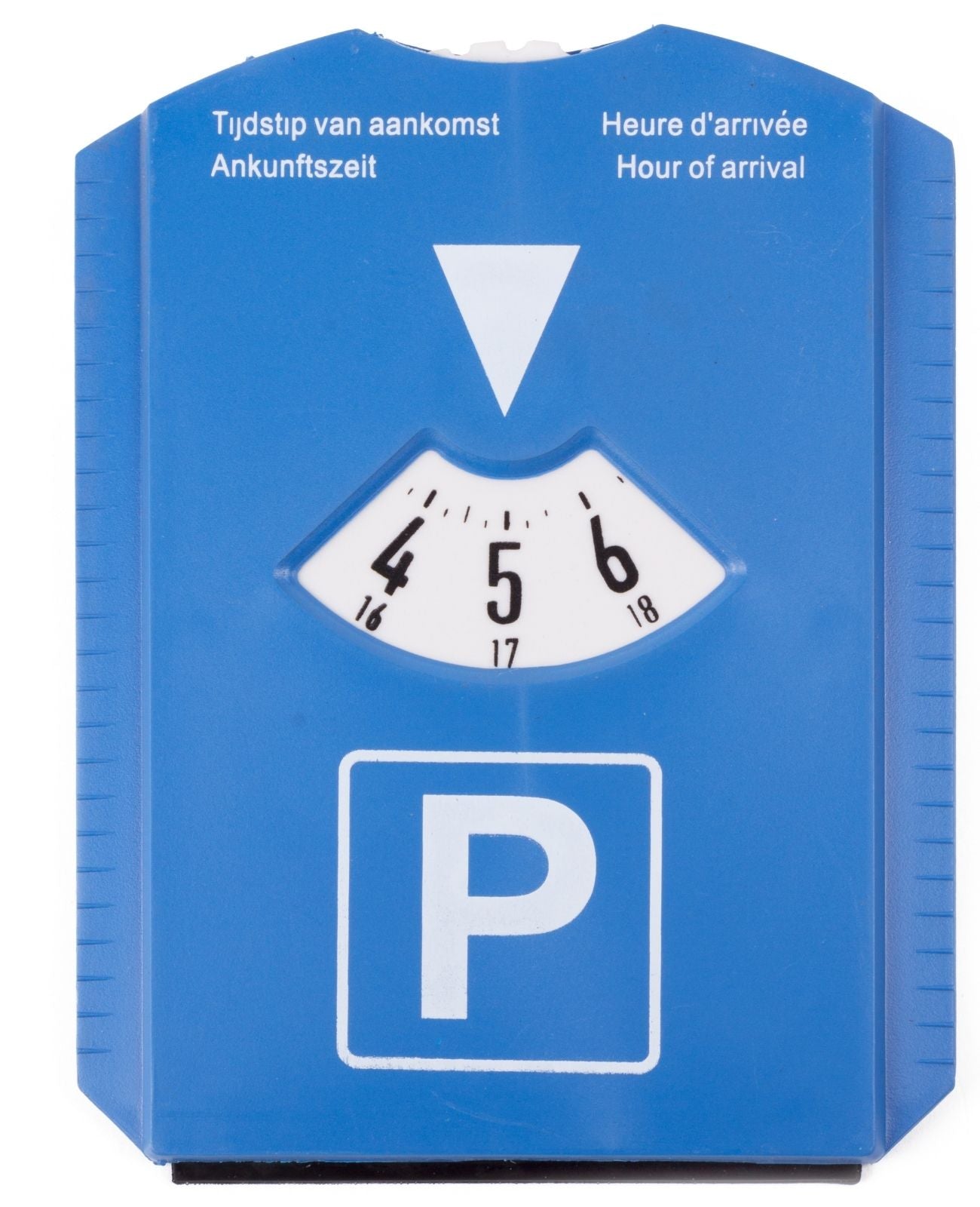 Parkscheibe mit Eiskratzer Auto Gummilippe Parkuhr 4 Sprachen Eisschaber 2 in 1