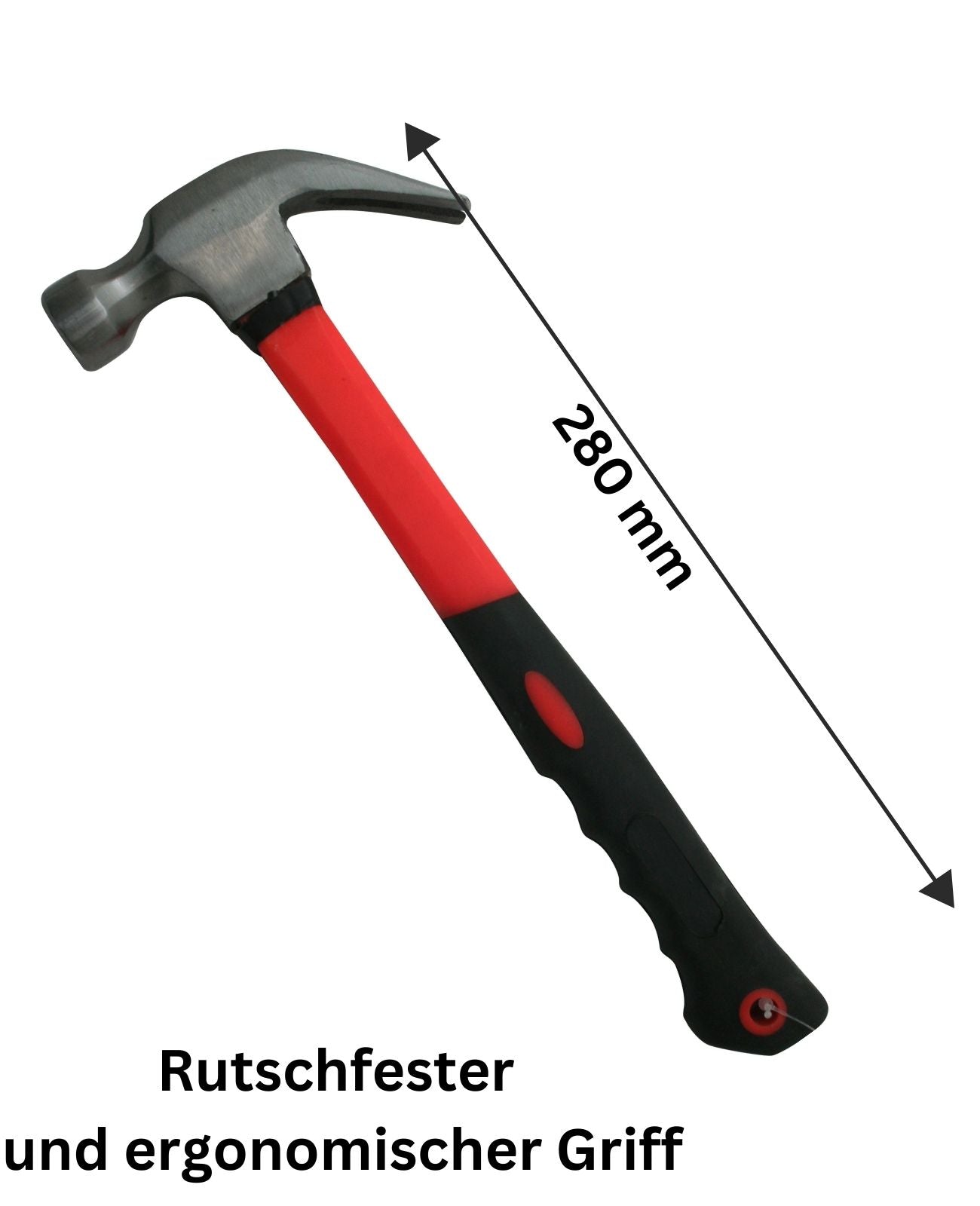Klauenhammer Latthammer Zimmermanns Hammer Nagel 280 mm Fiberglass