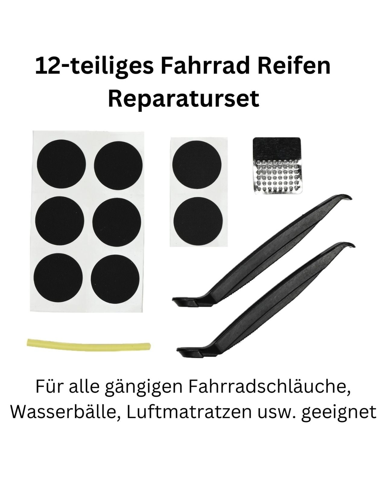 Fahrrad Reparaturset Flickzeug Reifen Reparatur Pannen Bike Set 12tlg