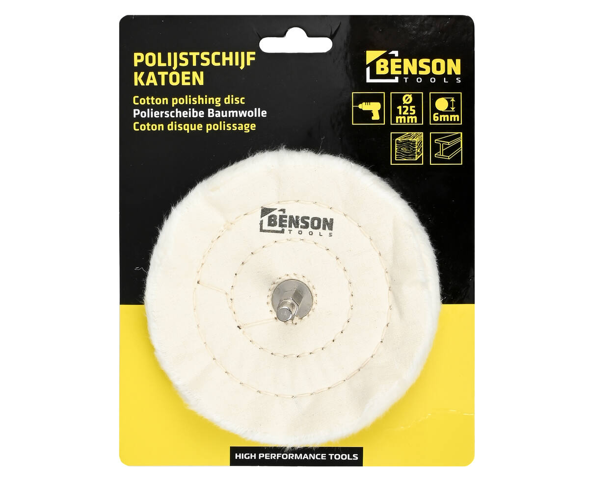 Auto Polierscheibe Baumwolle PKW 125mm Polierteiler Politur Scheibe lackschonend