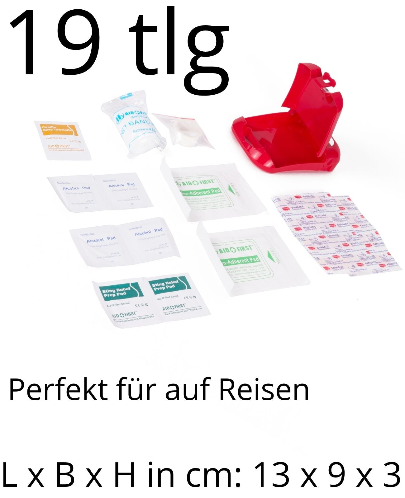 Erste Hilfe Set Mini Notfall-Set Reise Outdoor Verbände Pflaster Klebeverband