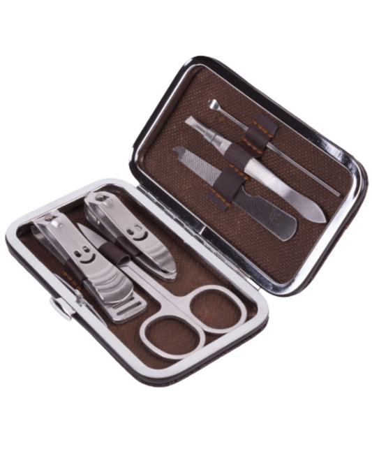 Maniküre Pediküre Set Handtasche Pinzette Hände Füße Nägel Pflege Schere 6tlg