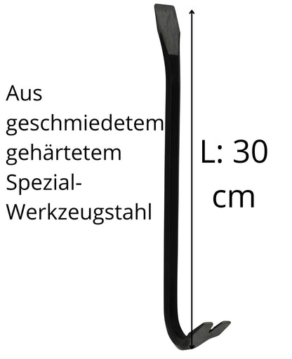 Brecheisen Nageleisen Brechstange Nagelzieher Nagelklaue Mini 30cm Kuhfuß