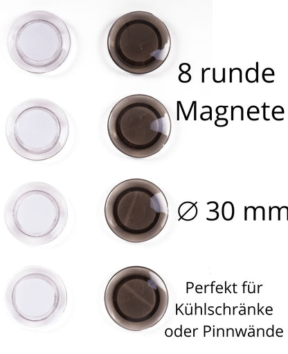 Starke Magnete für Magnettafel Pinnwand Whiteboard Kühlschrank Büro Tafel 8 St.