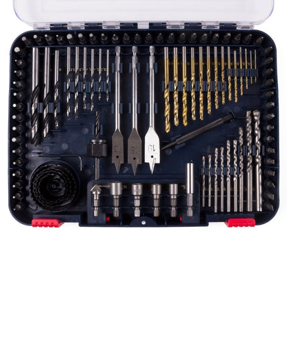 Bohrer Bitsatz 100 tlg mit Koffer Bohrersatz Bits Titan Bohrerset Werkzeug