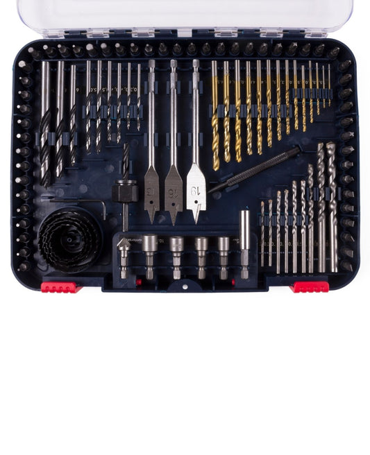 Bohrer Bitsatz 100 tlg mit Koffer Bohrersatz Bits Titan Bohrerset Werkzeug