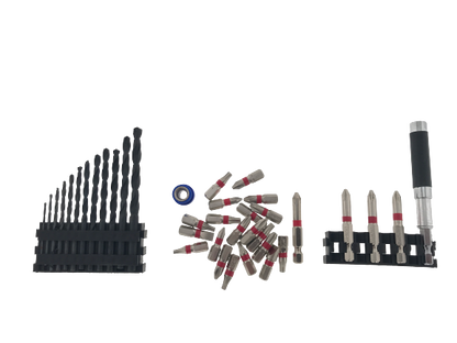 Profi Bohrer & Bit-Set 38-tlg inkl Magnet-Adapter Koffer Bitaufnahme Halterung
