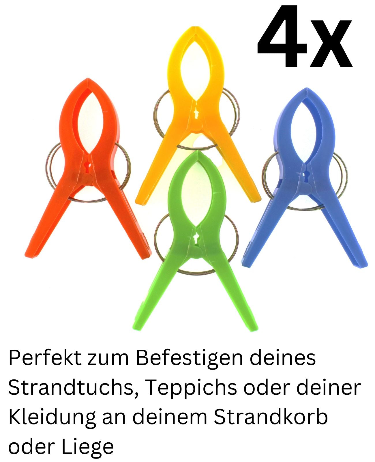 XXL Wäscheklammern Clips Groß Kunststoff Strandtuch Badetuch Quilt Handtuch 4x
