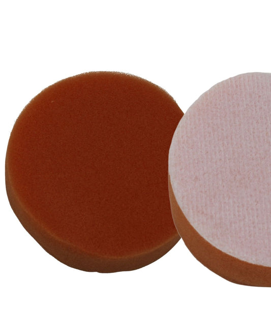 Polierpad Polierschwamm Klettverschluss Klett Polierscheibe braun ø75 mm