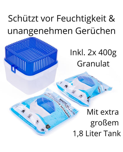 Luftentfeuchter Raumentfeuchter inkl 800 Gramm Granulat nachfüllbar