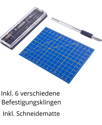 Präzisionsmesser Hobbymesser Modellbau Bastel Schnitz Messer mit Schneidematten