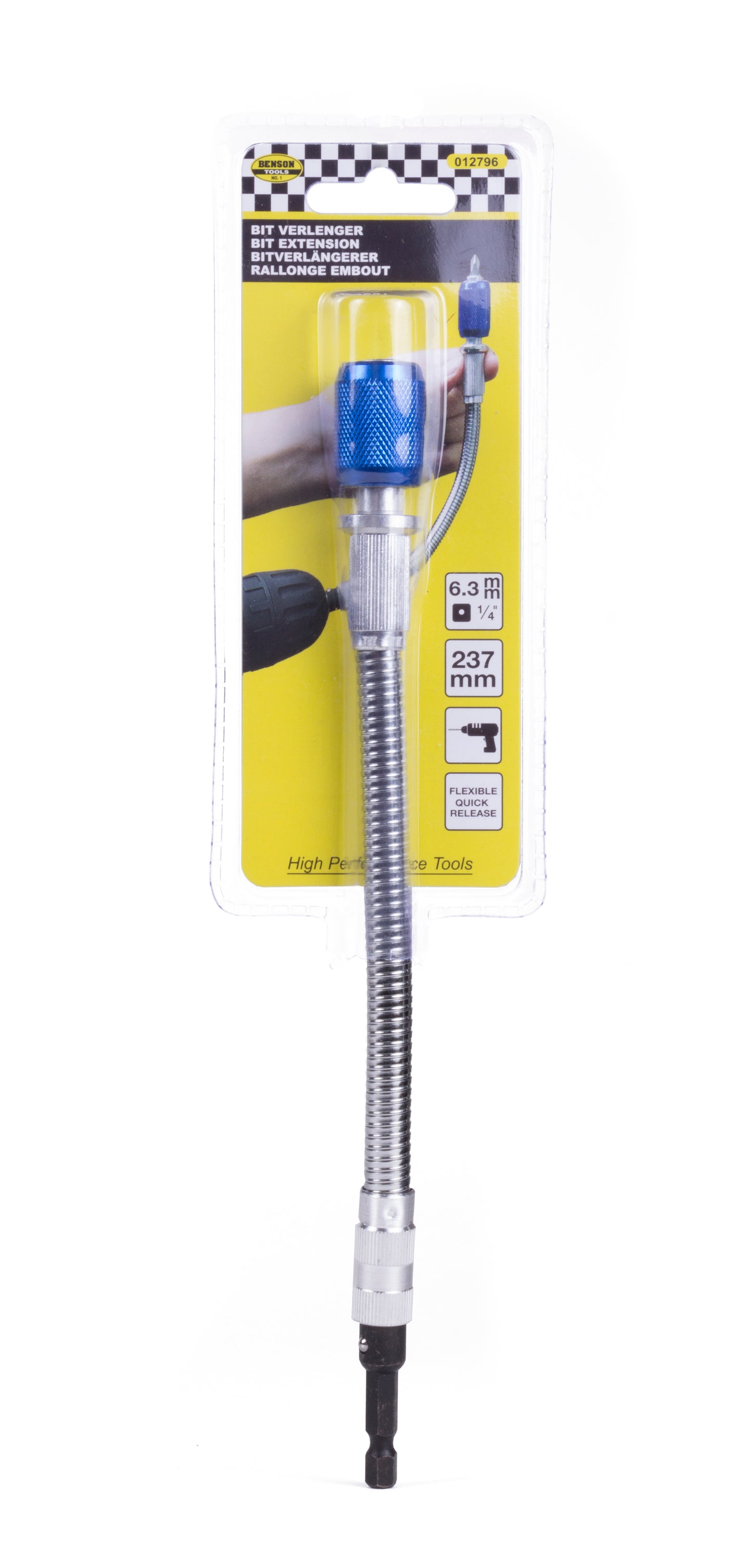 Flexibler Bitverlängerer Bitverlängerung verbiegbar 237mm lang Bithalter 1/4"
