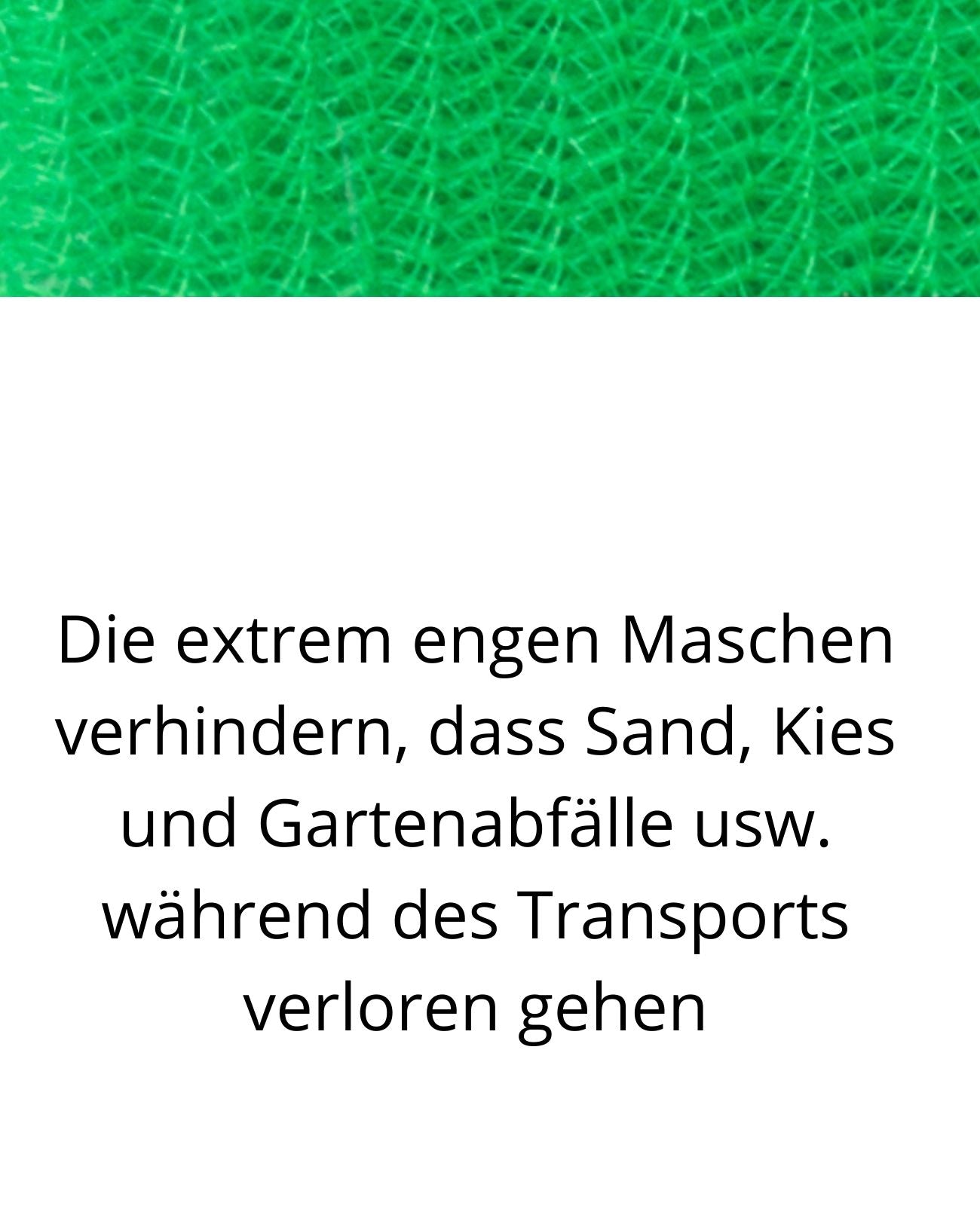 Anhängernetz feinmaschig Containernetz Ladungssicherung 250 x 140 cm