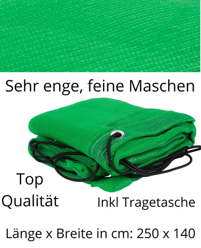 Anhängernetz feinmaschig Containernetz Ladungssicherung 250 x 140 cm