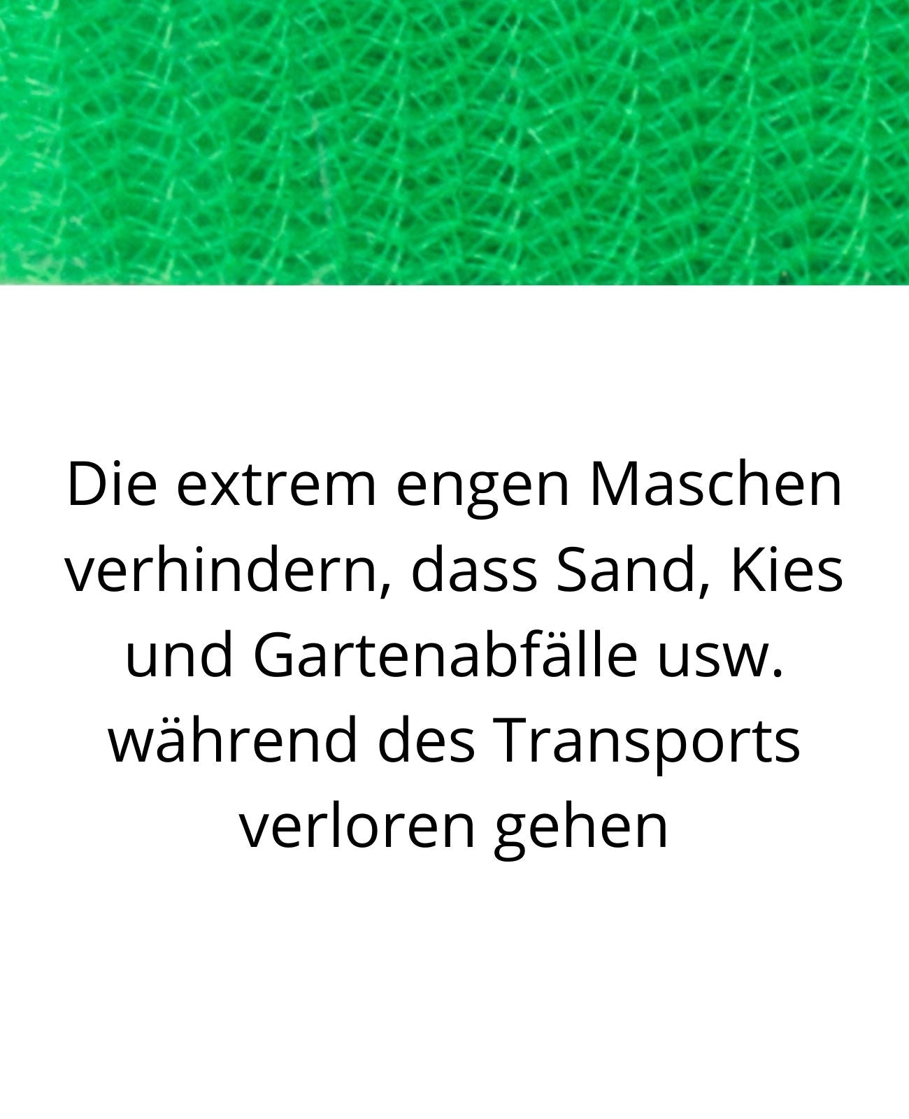 Anhängernetz feinmaschig Containernetz Ladungssicherung 350 x 180 cm
