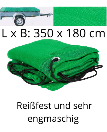 Anhängernetz feinmaschig Containernetz Ladungssicherung 350 x 180 cm