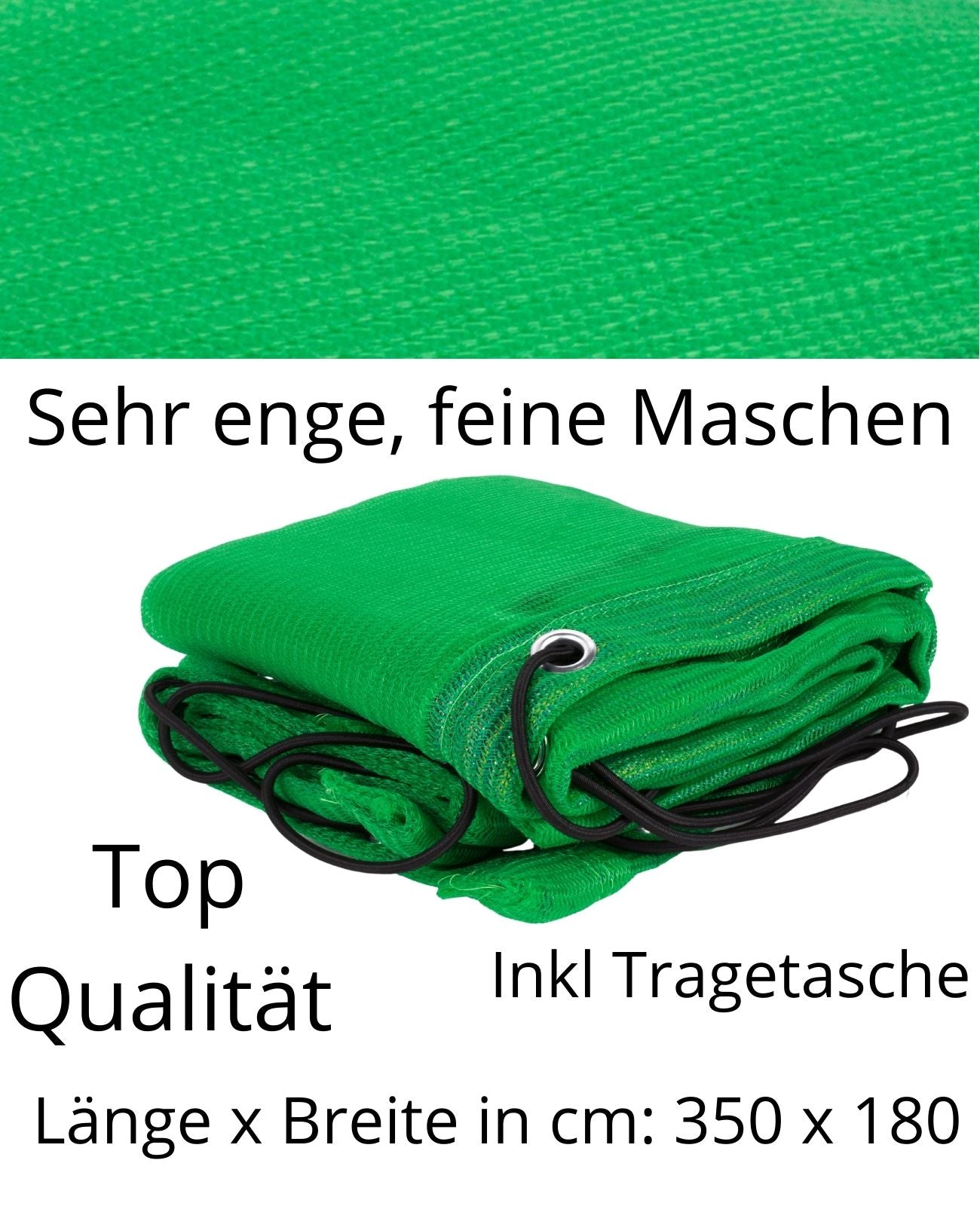Anhängernetz feinmaschig Containernetz Ladungssicherung 350 x 180 cm