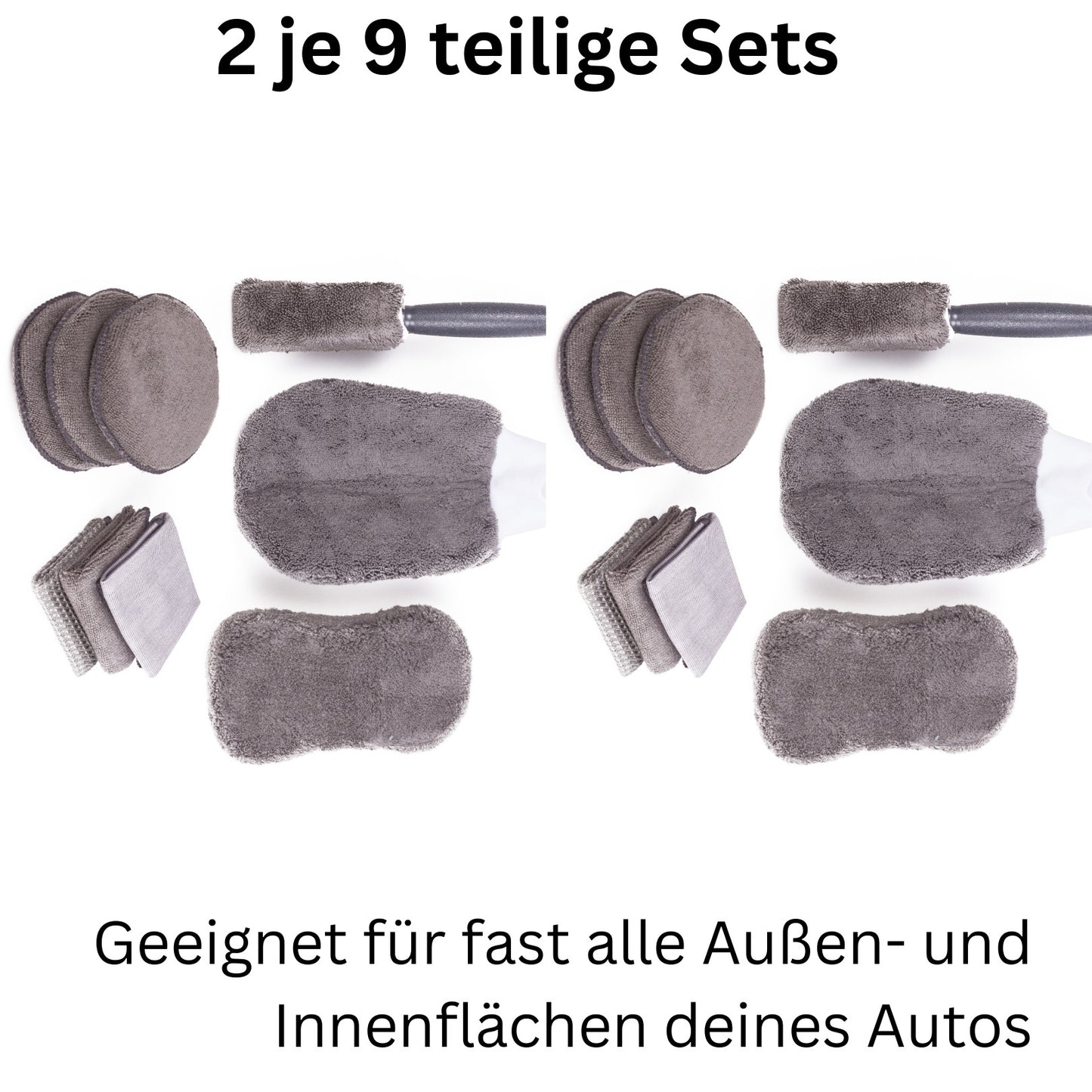 Mikrofaser Felgenbürste Autopflege Waschhandschuh Reinigungsbürste 9x