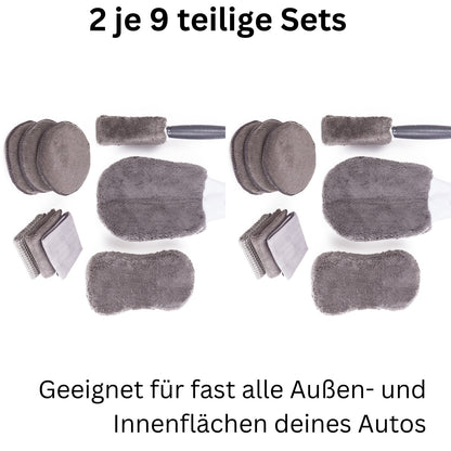 Mikrofaser Felgenbürste Autopflege Waschhandschuh Reinigungsbürste 9x