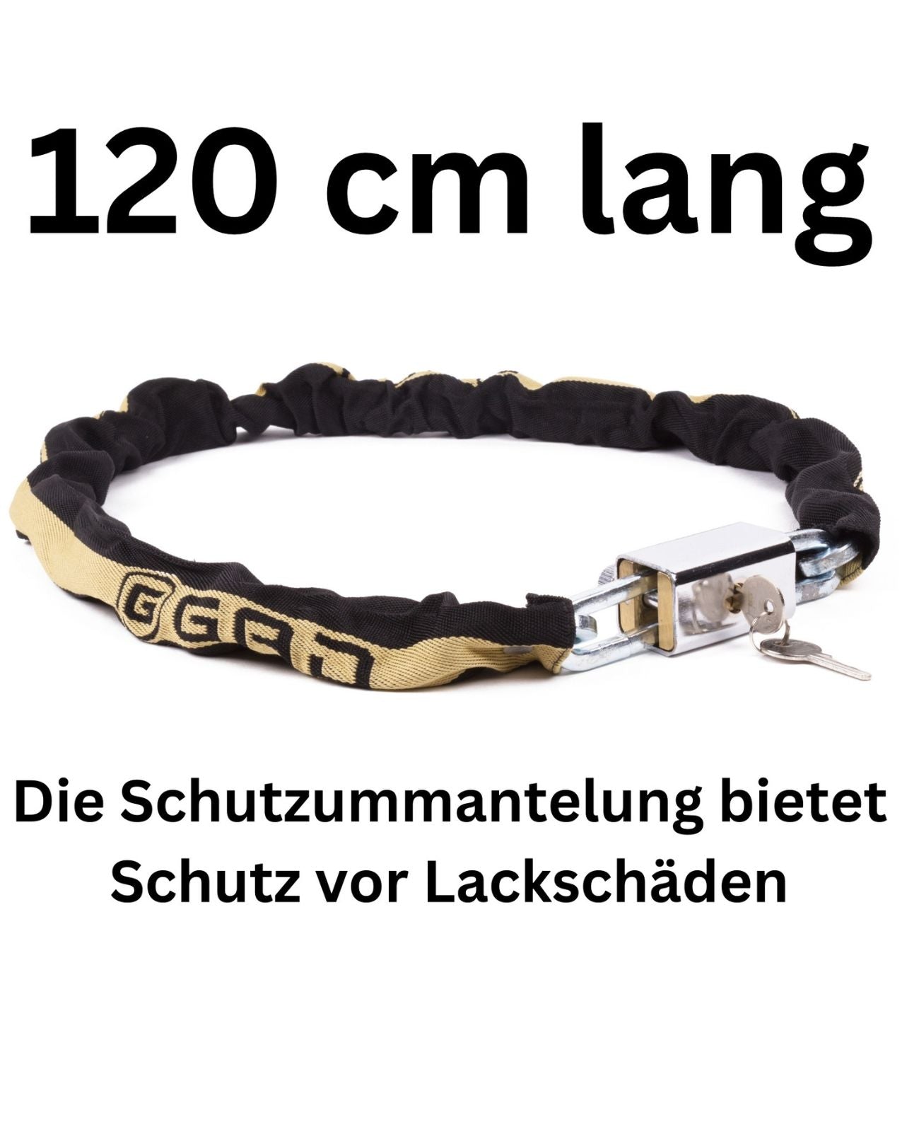 Kettenschloss Fahrradschloss massiv Motorradschloss Gliederschloss 120cm