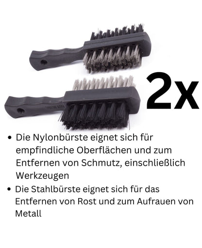 Drahtbürste Set Bürsten Metallbürste Nylonbürste Rostbürste Reinigungsbürste