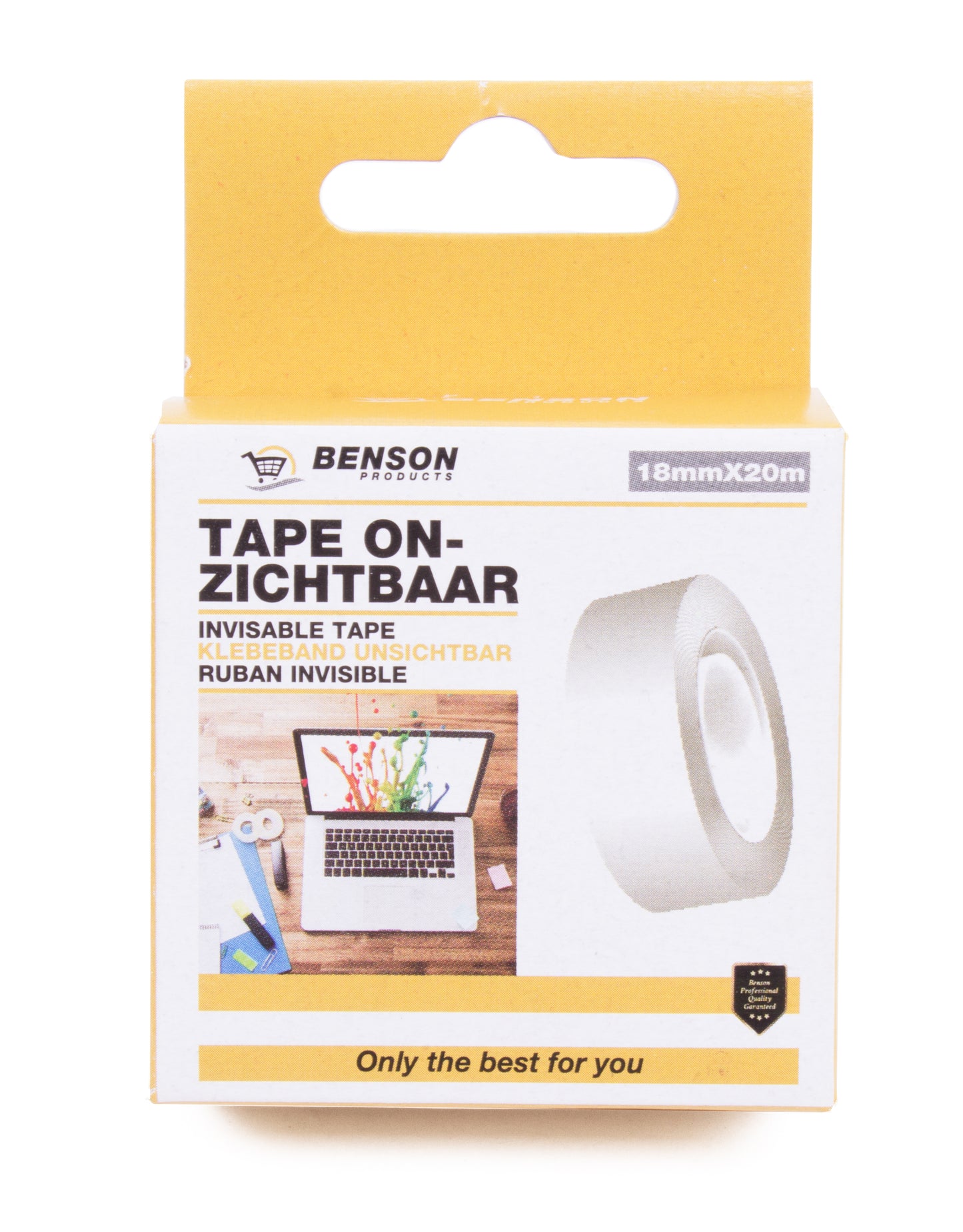 Klebeband unsichtbar beschriftbar beschreibbar 18mm breit 20 Meter lang