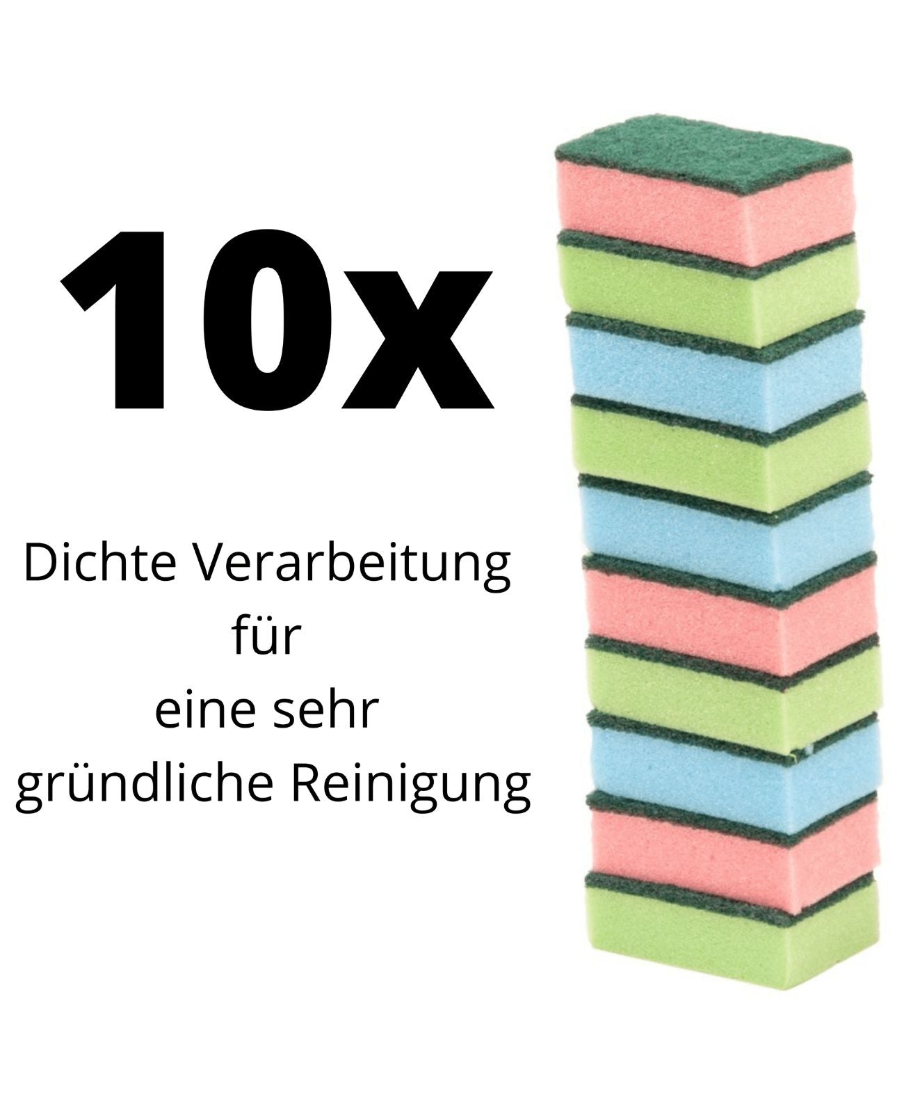 Scheuerschwamm Topfschwamm Küchenschwamm Spülschwamm 10 Stück