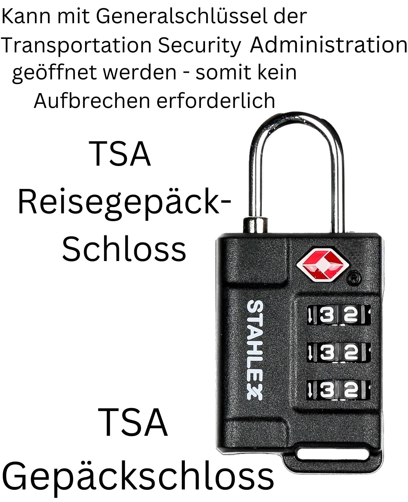 TSA Zahlenschloss Reiseschloss Gepäckschloss Koffer Vorhänge Schloss