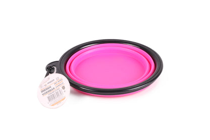 Hundenapf Katzenapf Wasser Napf faltbar Futternapf Reise Trinkschale Hunde pink