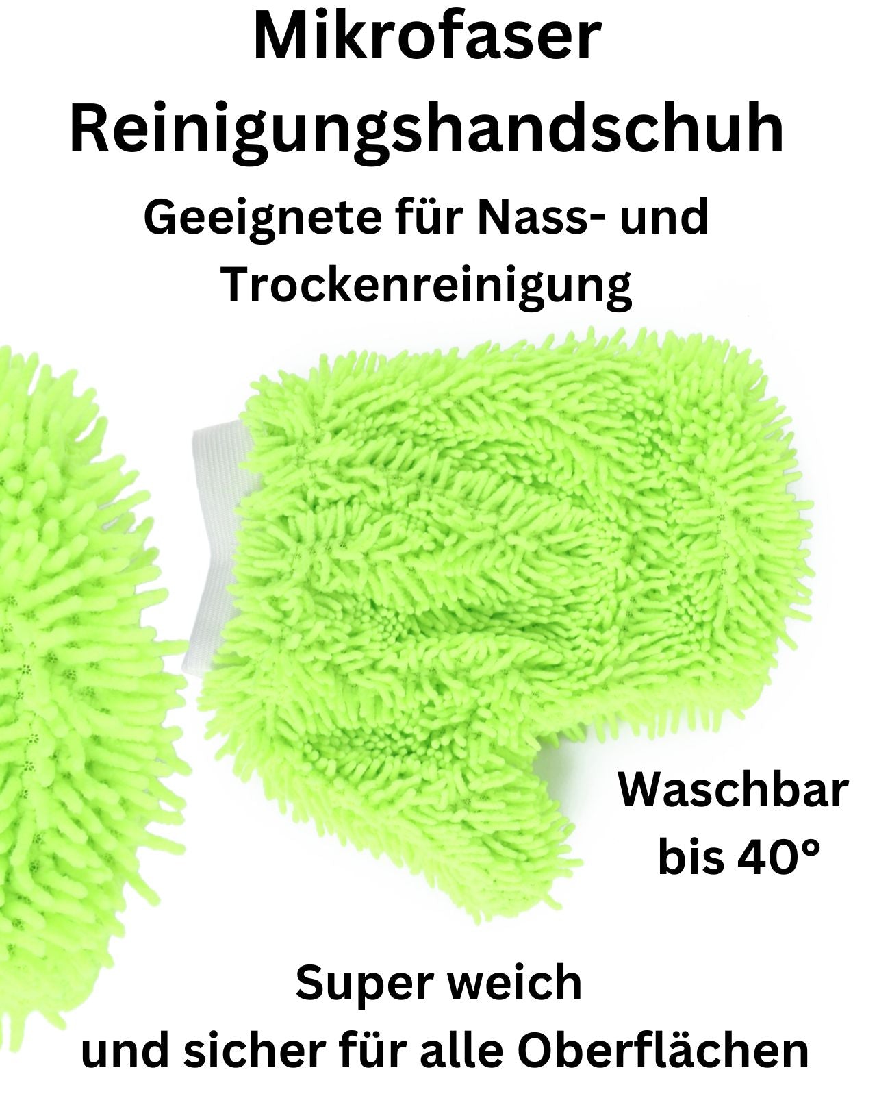 Reinigungshandschuh Mikrofaser Waschhandschuh Putzhandschuh