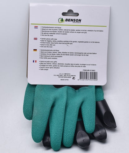 Gartenhandschuhe mit 4 Klauen zum Graben Garten Handschuhe Gartenarbeit 1 Paar