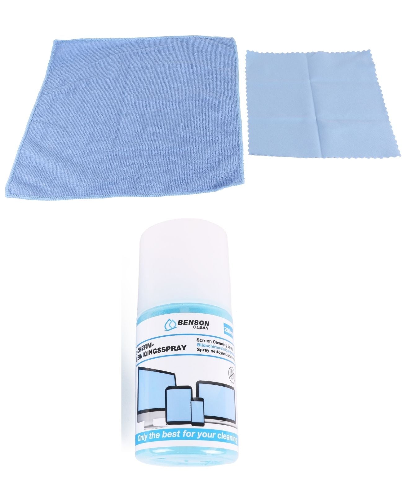 Bildschirm Reinigungsset Bildschirmreiniger Reinigungsspray Mikrofaser Tücher