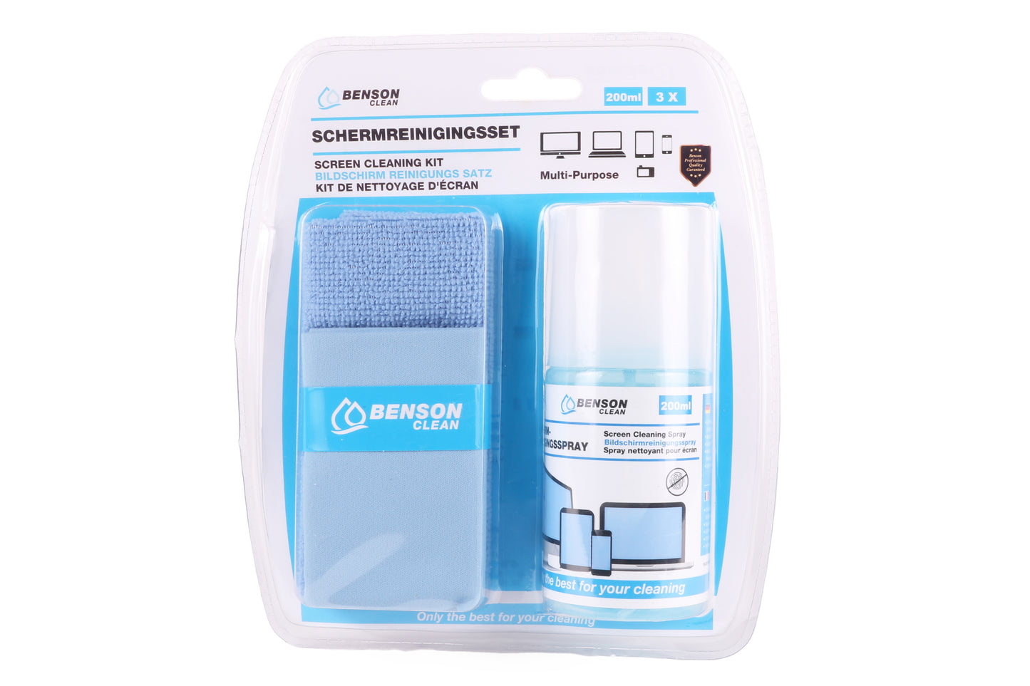 Bildschirm Reinigungsset Bildschirmreiniger Reinigungsspray Mikrofaser Tücher