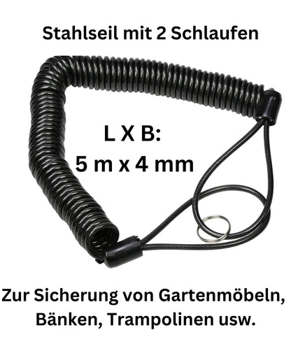 Fahrrad Stahlkabel Sicherungskabel Diebstahlsicherung