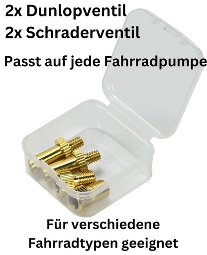 Fahrrad Ventil Adapter Ventiladapter DV Dunlop Reifenadapter Pumpenadapter Auto