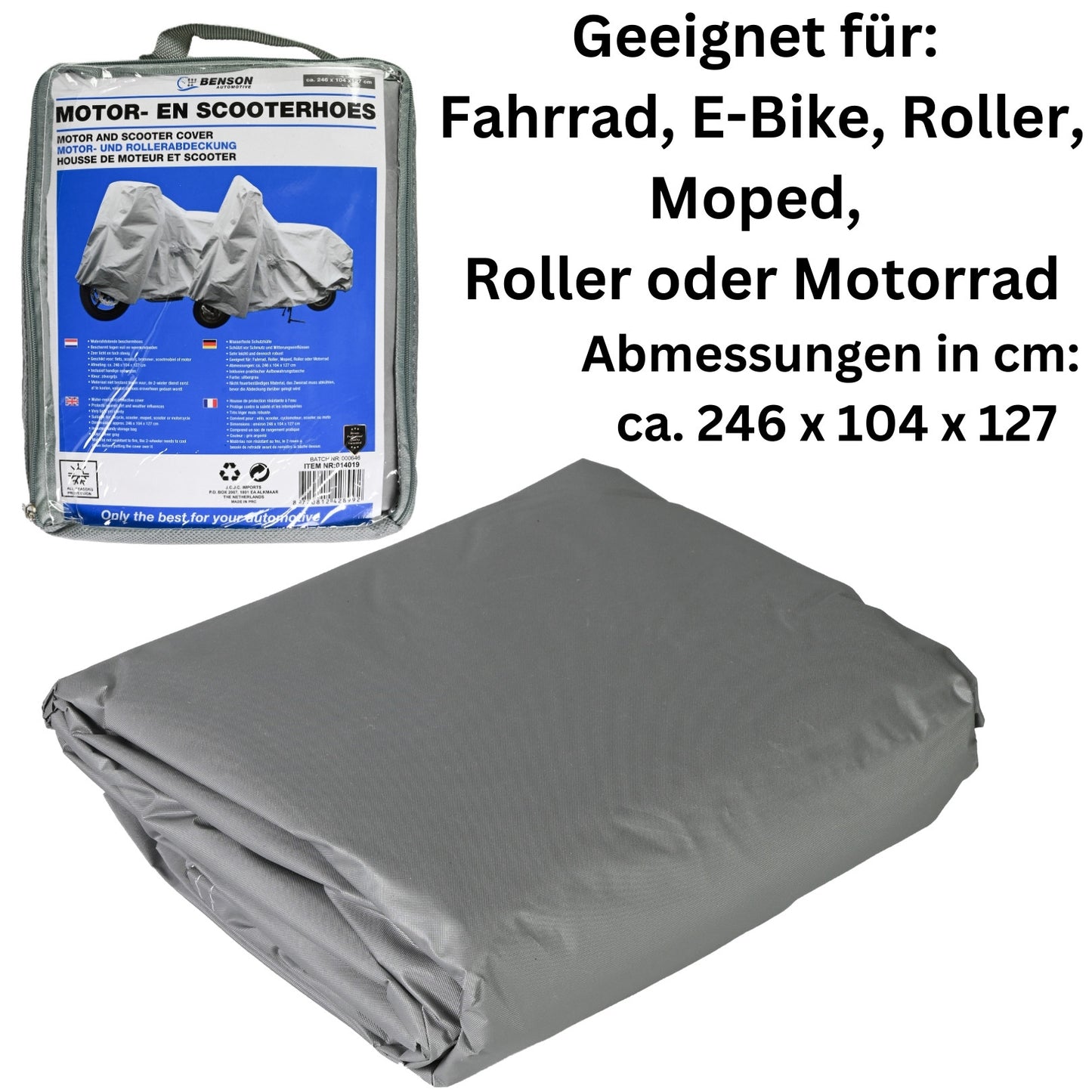 Motorrad Abdeckplane Motorradgarage Roller Abdeckung Staubschutz Schutzhülle