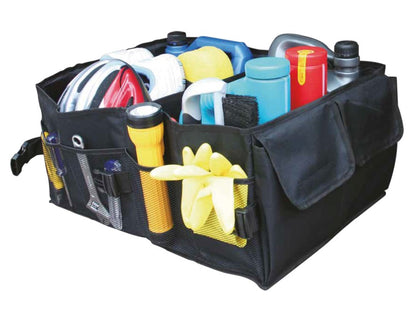 Kofferraumtasche Organizer Kofferraum Autotasche Auto Klett Tasche Schwarz Box