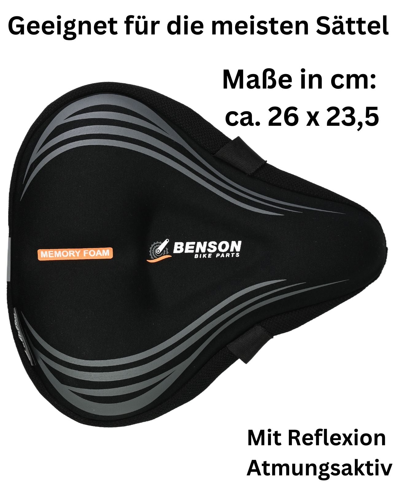 Fahrrad Satteldecke Sattelbezug Sattelüberzug Sattel Polster 26 x 23,5 cm