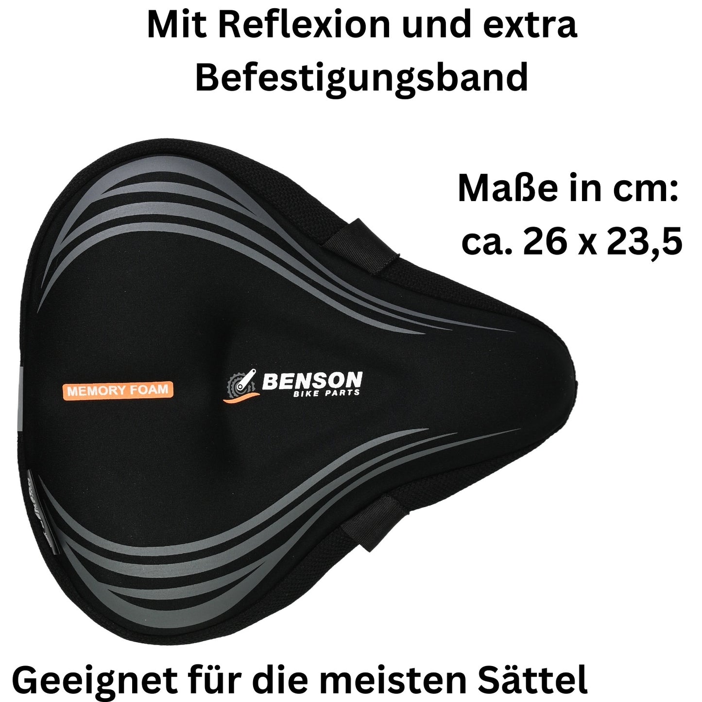 Fahrrad Satteldecke Sattelbezug Sattelüberzug Sattel Polster 26 x 23,5 cm