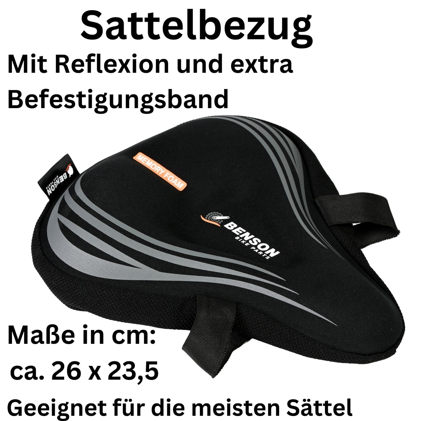 Fahrrad Satteldecke Sattelbezug Sattelüberzug Sattel Polster 26 x 23,5 cm