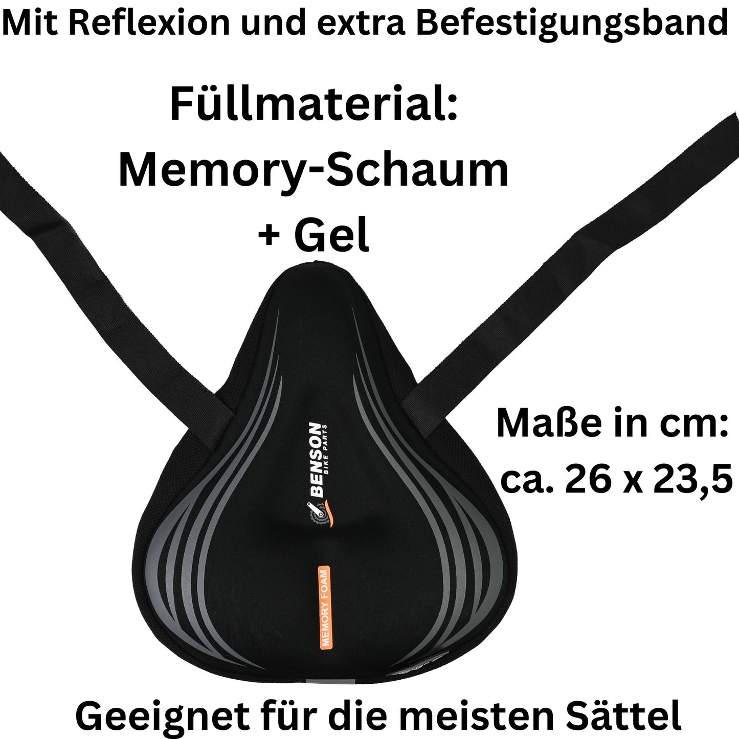 Fahrrad Satteldecke Sattelbezug Sattelüberzug Sattel Polster 26 x 23,5 cm