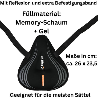 Fahrrad Satteldecke Sattelbezug Sattelüberzug Sattel Polster 26 x 23,5 cm