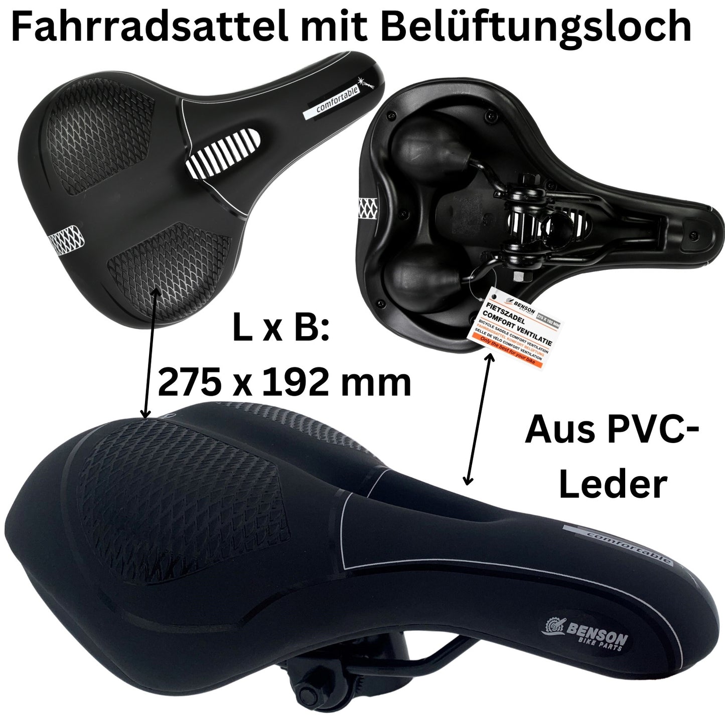 Ergonomische Fahrradsattel Fahrrad Sattel Fahrradsitz Tourensattel Polsterung