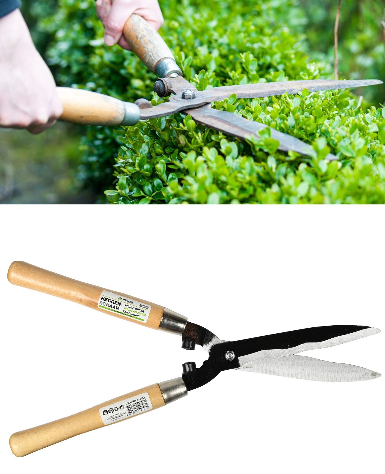 Heckenschere Hand Gartenschere Strauchschere Gerade Klinge Gehärteter
