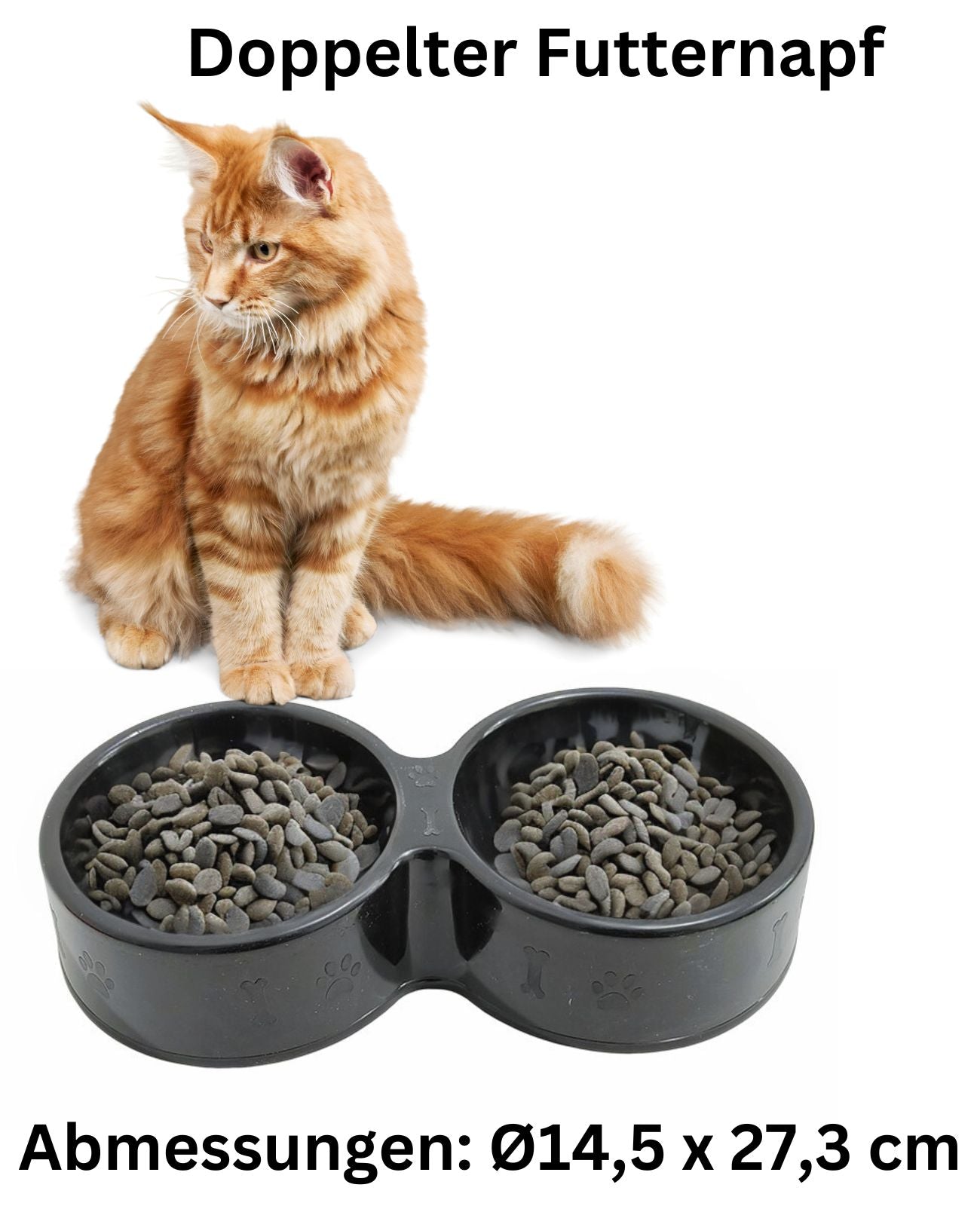 Doppel Futternapf Hundenapf Katzennapf Wassernapf Fressnapf Trinknapf